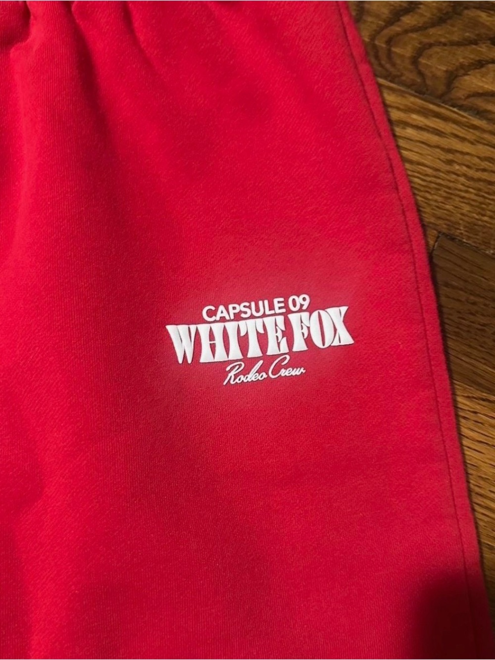 White Fox Red Logo Sweatpants - Picture 2 of 2